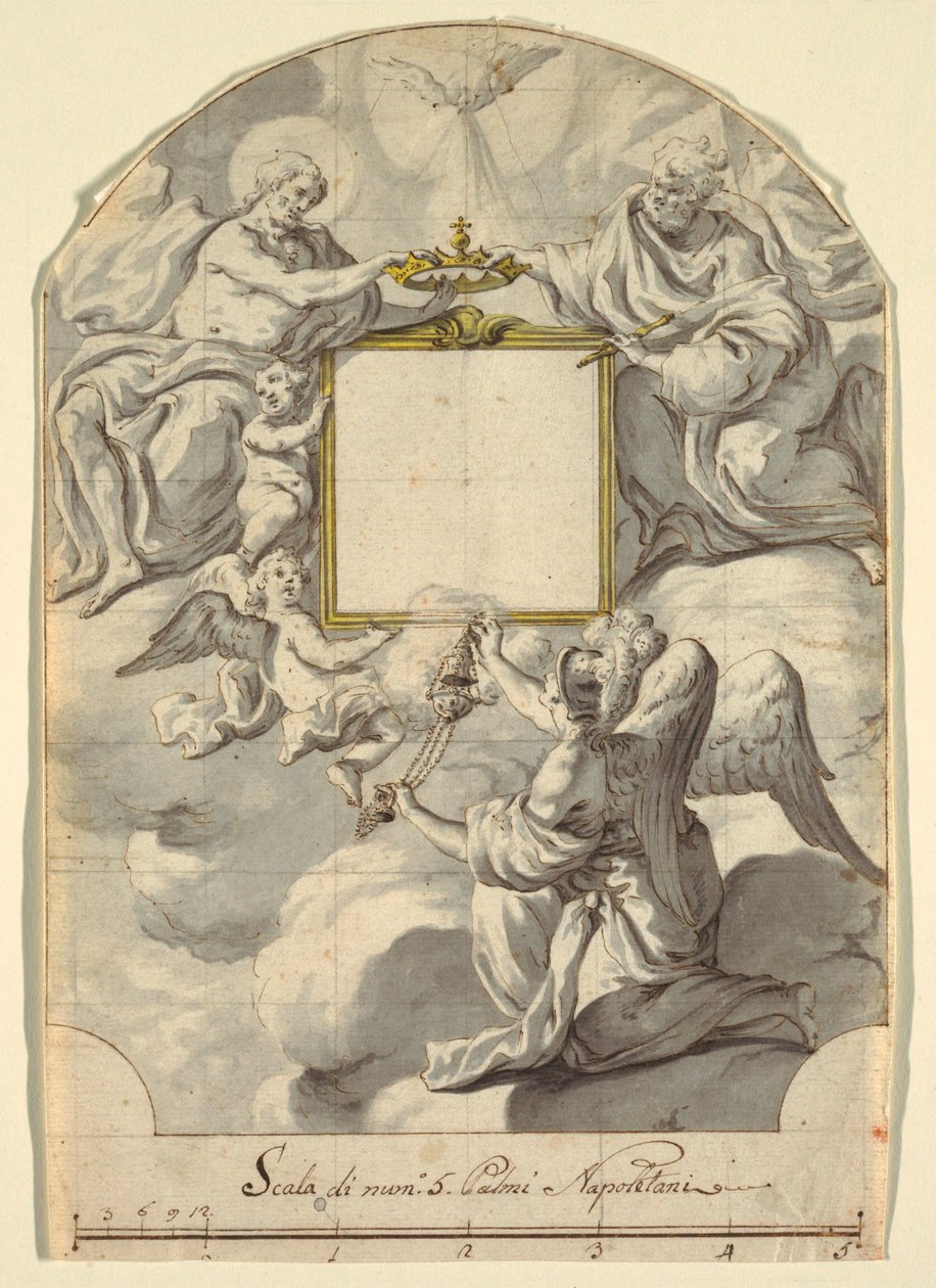 Design til et vægmaleri af Unknown artist