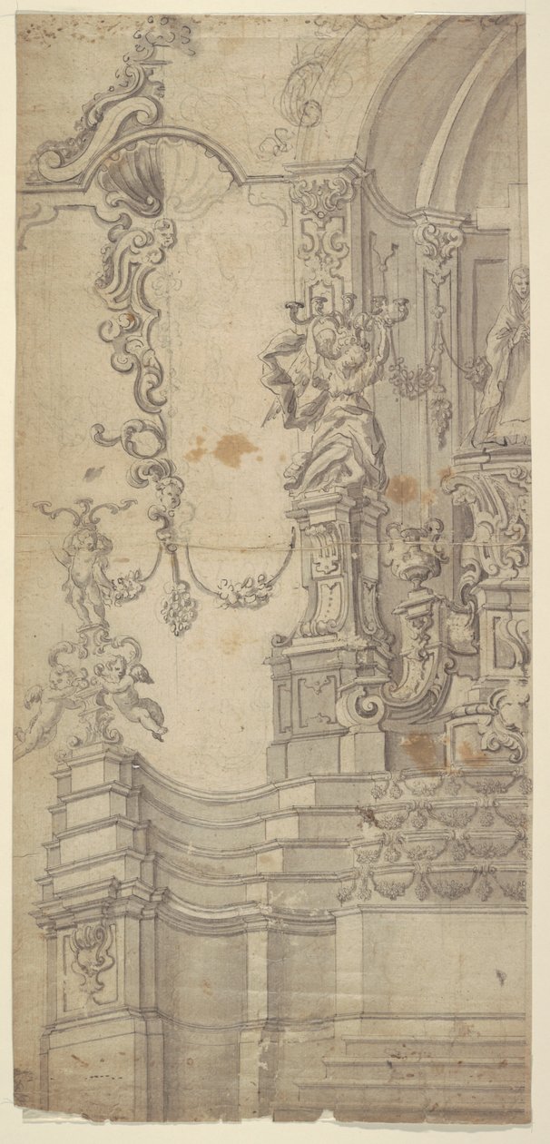 Design til et alter af Unknown artist