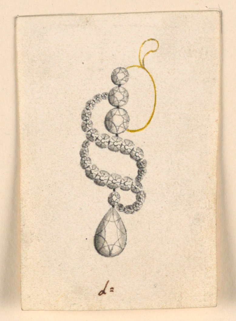 Design til en ørering af Unknown artist