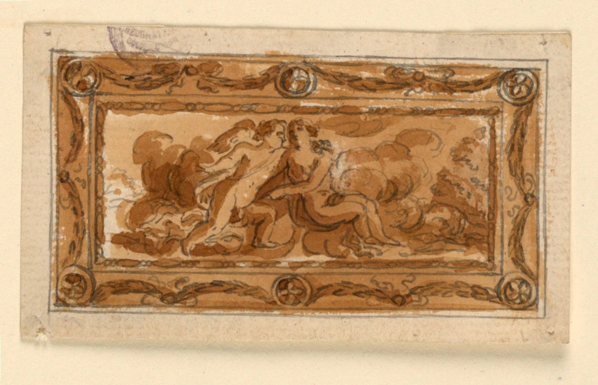 Design til omslaget til en snusdåse af Unknown artist