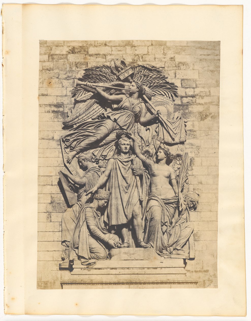 [Detalje af "Le Triomphe" på Triumfbuen]. af Unknown artist