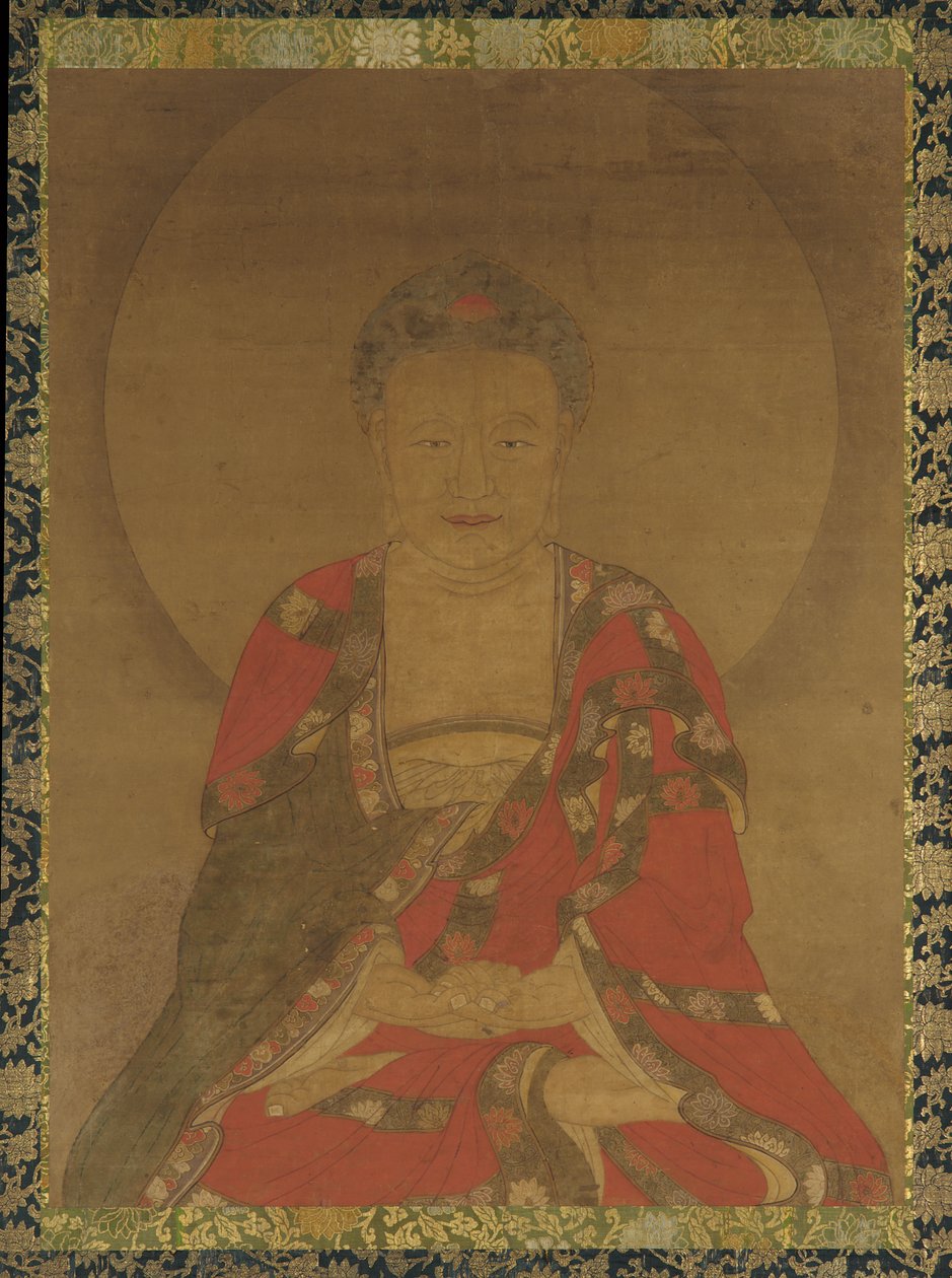 meditativ buddha af Unknown artist
