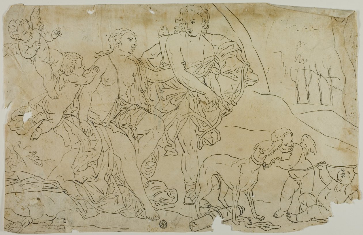 Diana og Endymion af Unknown artist