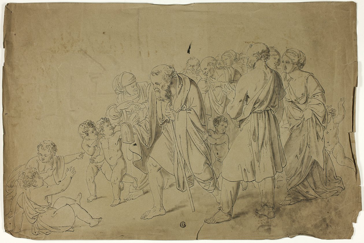 Diogenes leder efter en ærlig mand af Unknown artist