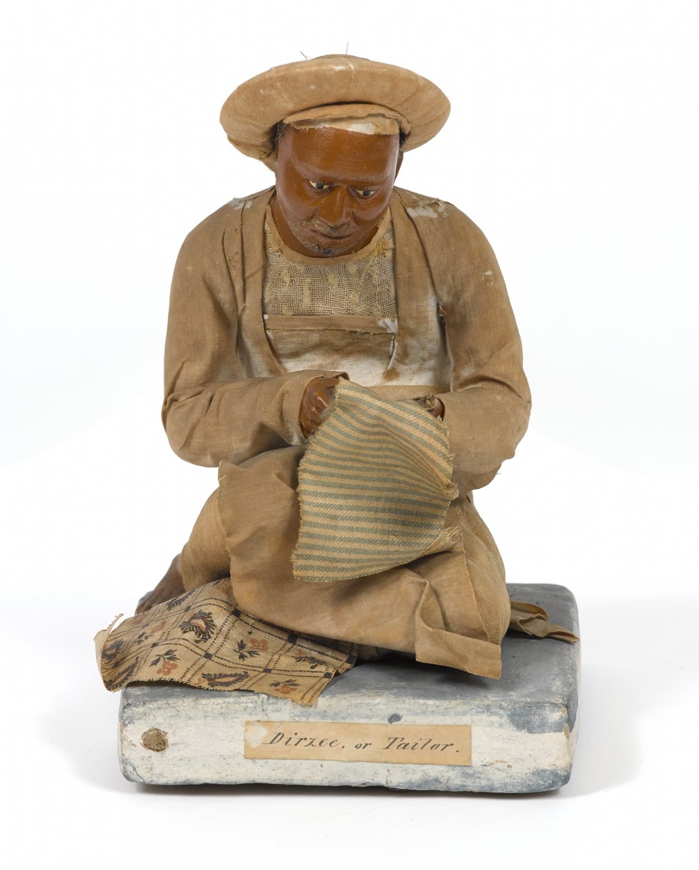 Dirzee, eller Tailor, terracottafigur, Indien, ca. 1880 (statuette) af Unknown artist