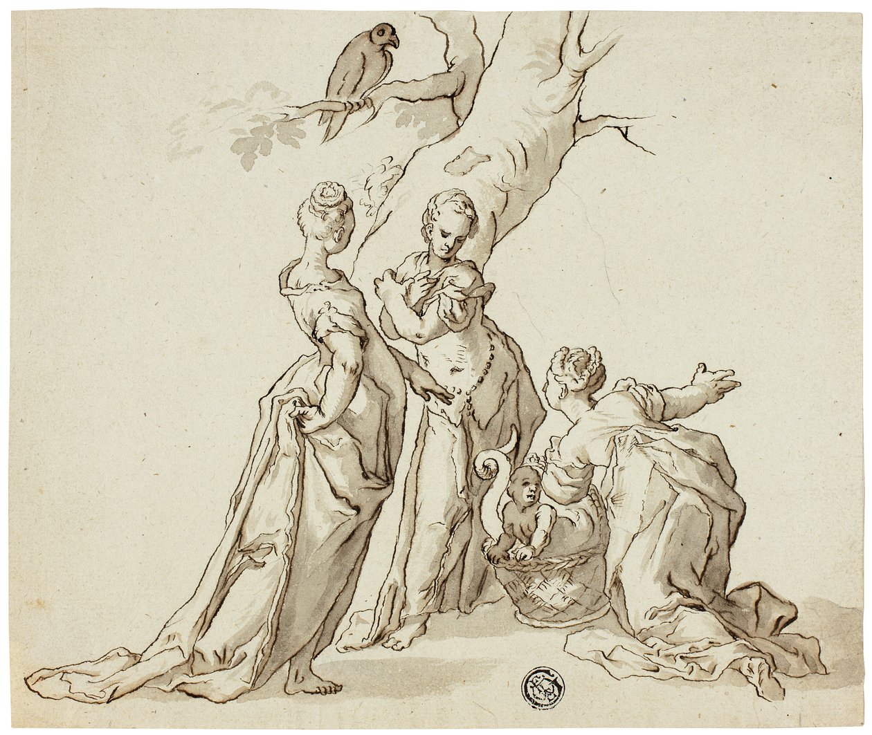 Opdagelsen af Erichhonius af Unknown artist