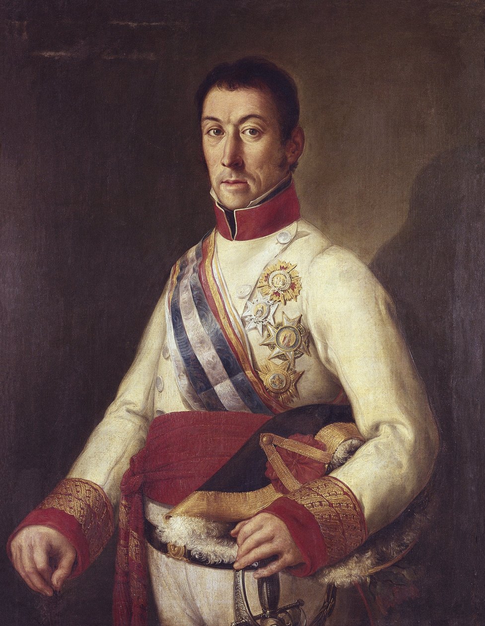 ELIO, Francisco Javier de (1767-1822). Spansk absolutistisk militær, guvernør i Montevideo (maleri) af Unknown artist