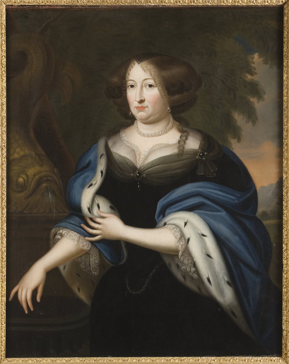 Edwige Sophie de Brandebourg - Portræt af markgrevinen Hedwig Sophie af Brandenburg af Unknown artist