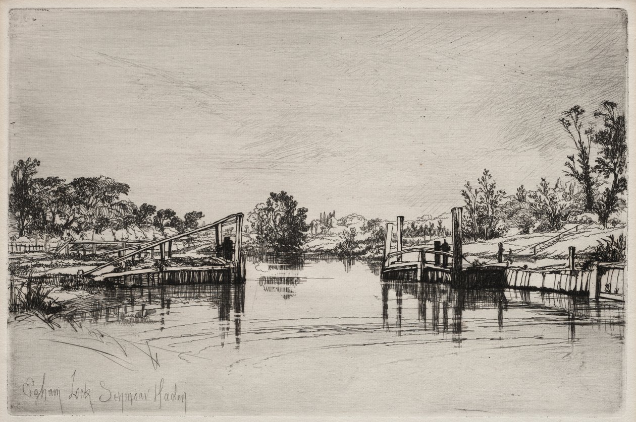 Egham Lock af Unknown artist
