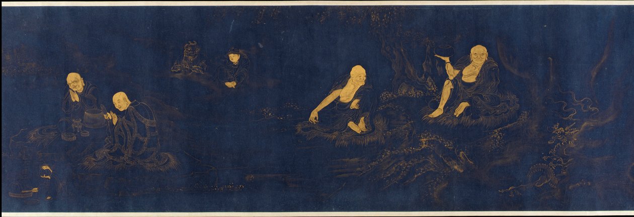 Atten <em>Luohans</em> af Unknown artist