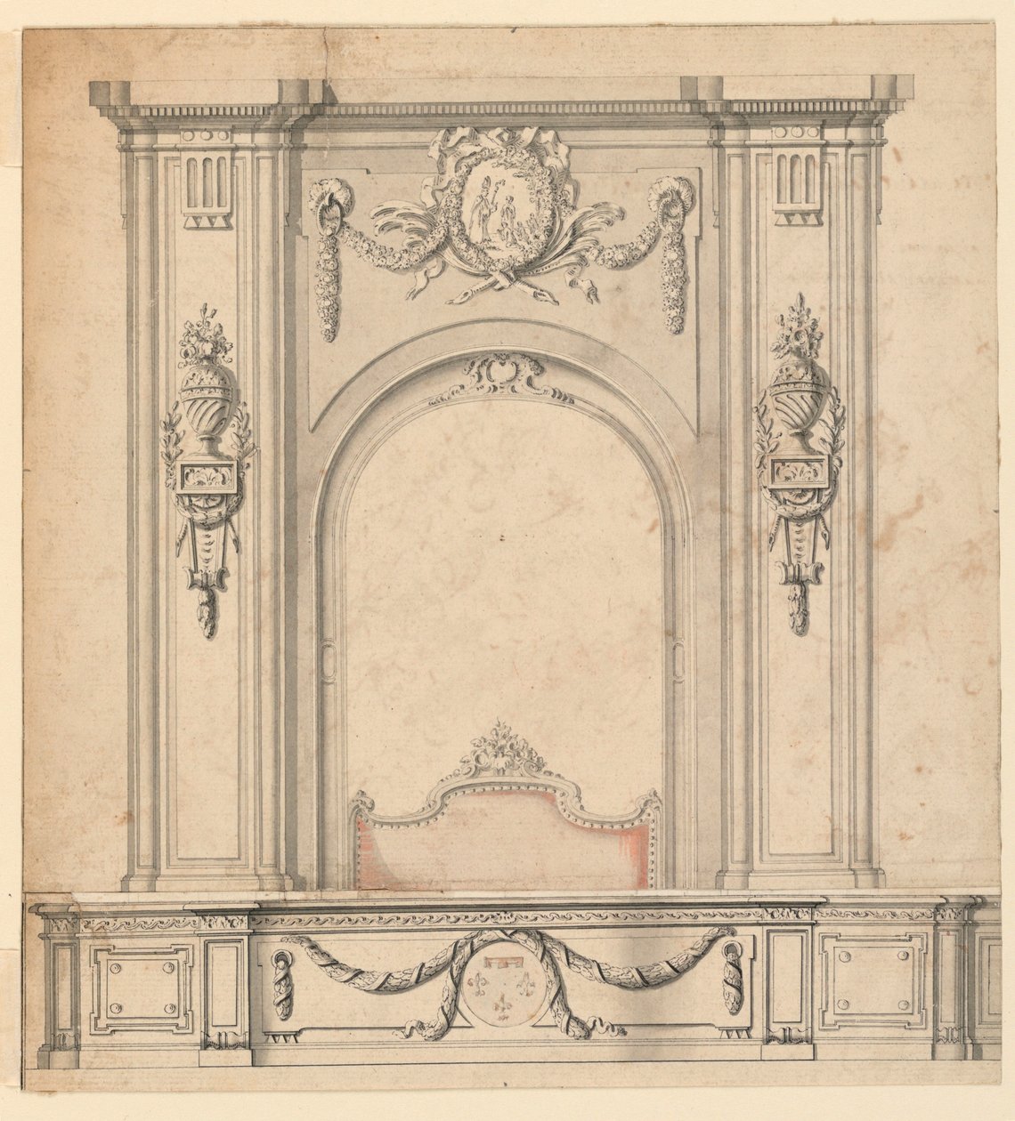 Forhøjning af en sengealkove for Philippe, Duc d