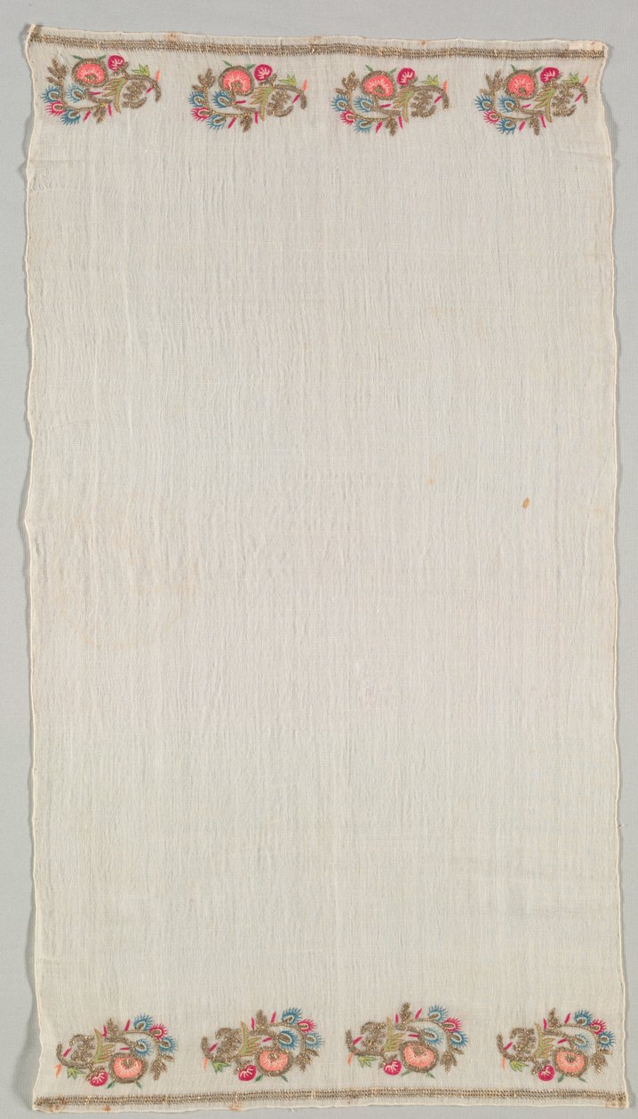 Broderet håndklæde (Peshkir) af Unknown artist