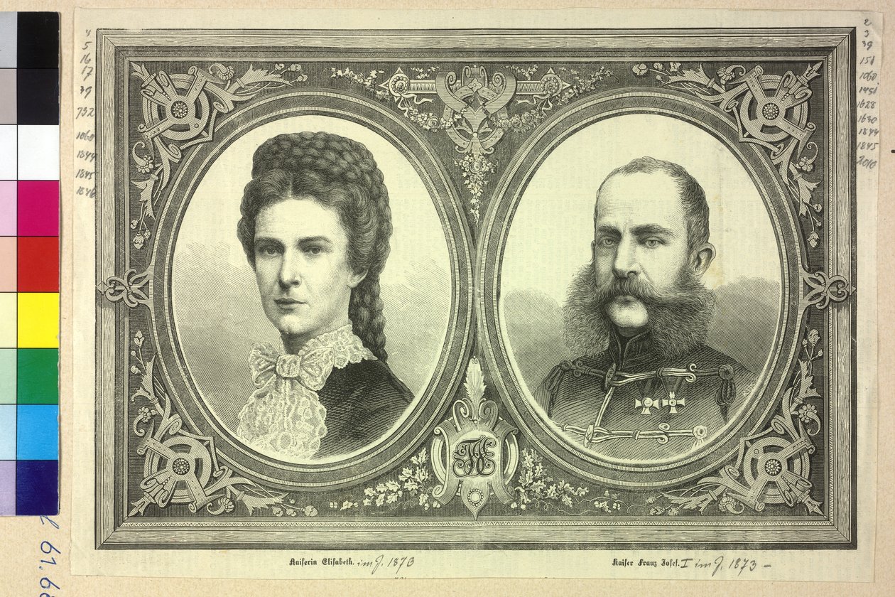 Kejser af Østrig og Elisabeth Franz Joseph I af Unknown artist
