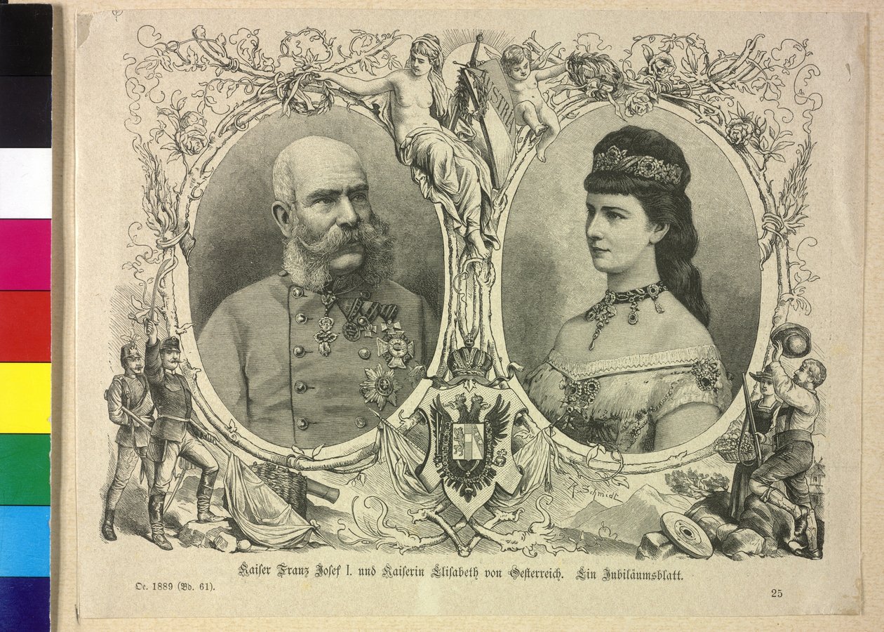 Kejser af Østrig og Elisabeth Franz Joseph I af Unknown artist