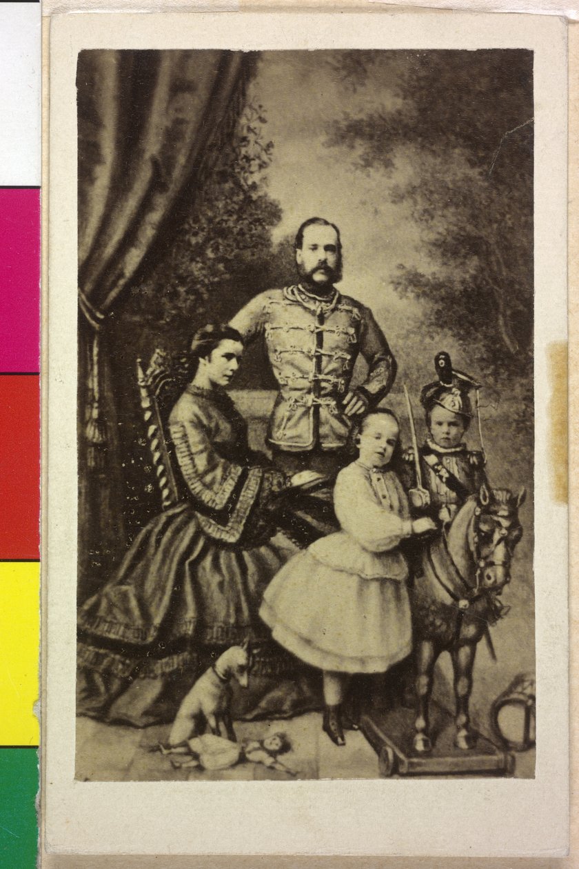 Kejser af Østrig med familie Franz Joseph I af Unknown artist