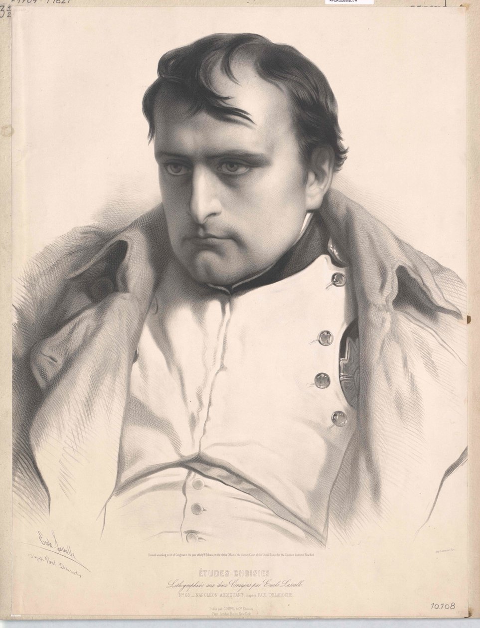 Kejser af Frankrig Napoleon I Bonaparte (tryk) af Unknown artist