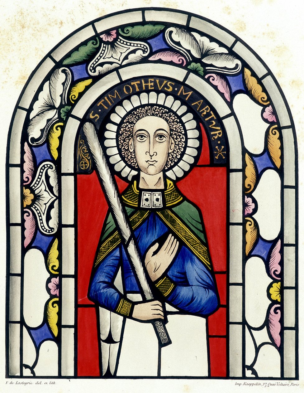 Gravering, der repræsenterer Sankt Timotheus