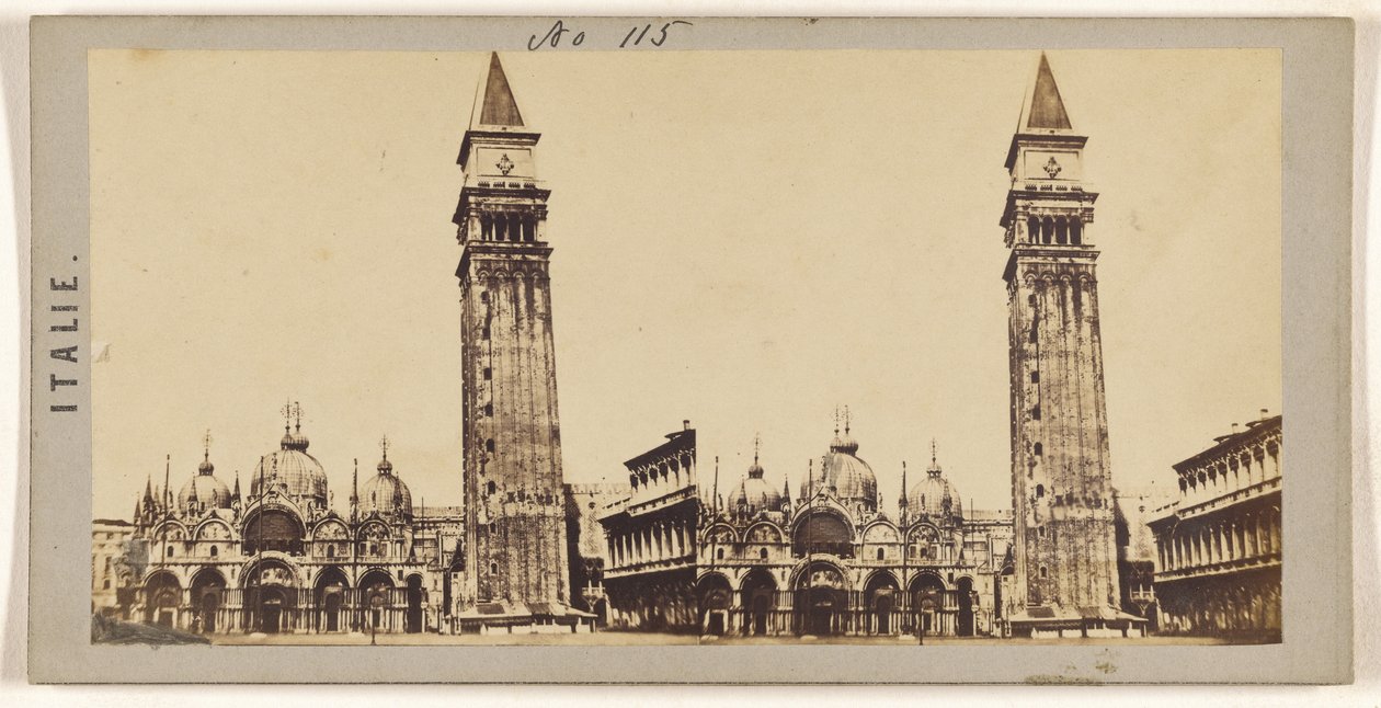 [Set af Markuspladsen, Venedig]. af Unknown artist