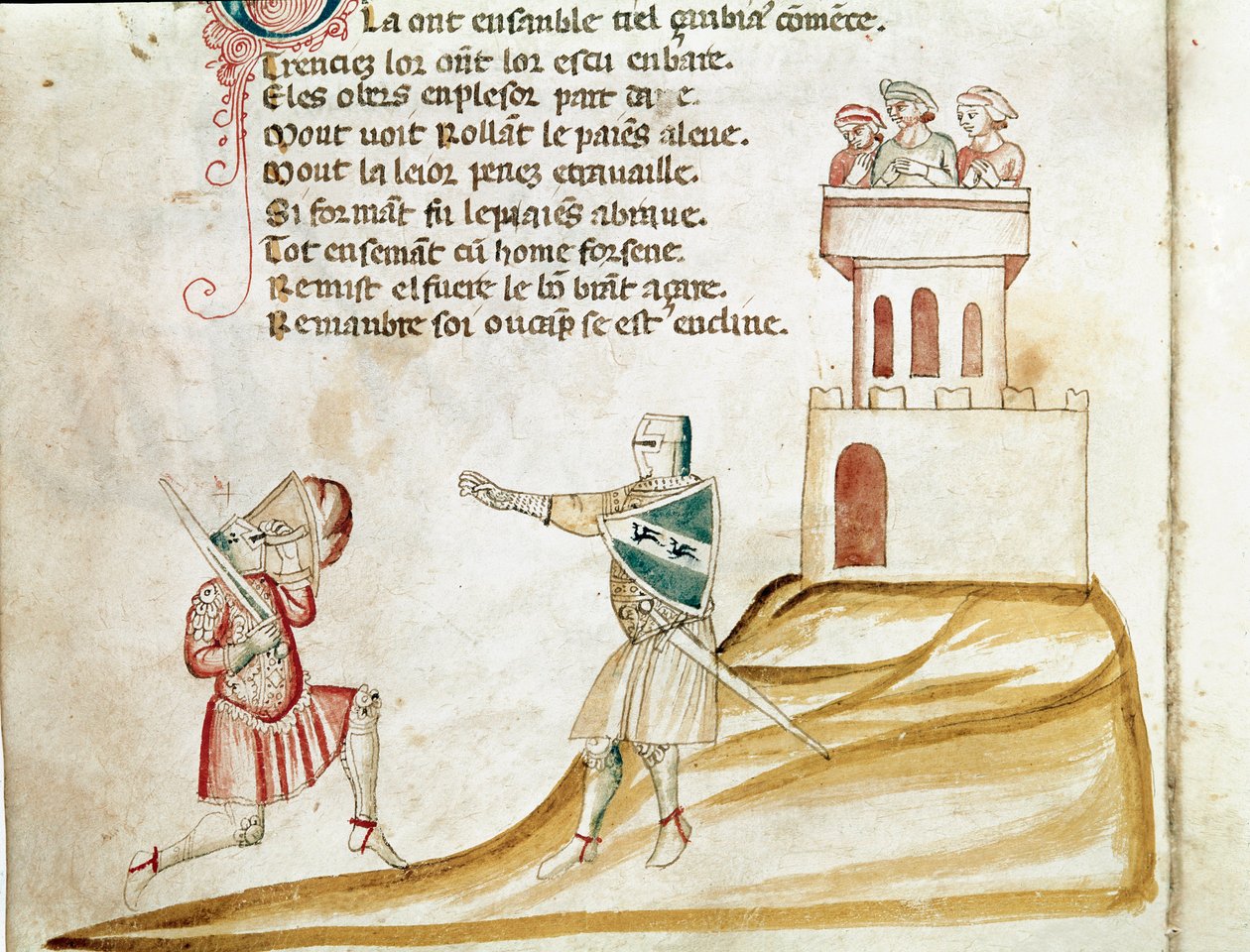 Indrejse til Spanien (miniature af Unknown artist