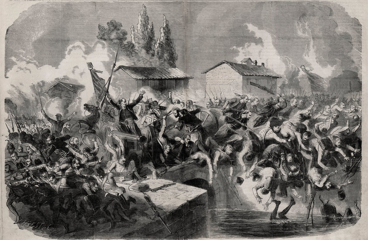 Afsnit i Battle of Palestro, 31. maj af Unknown artist