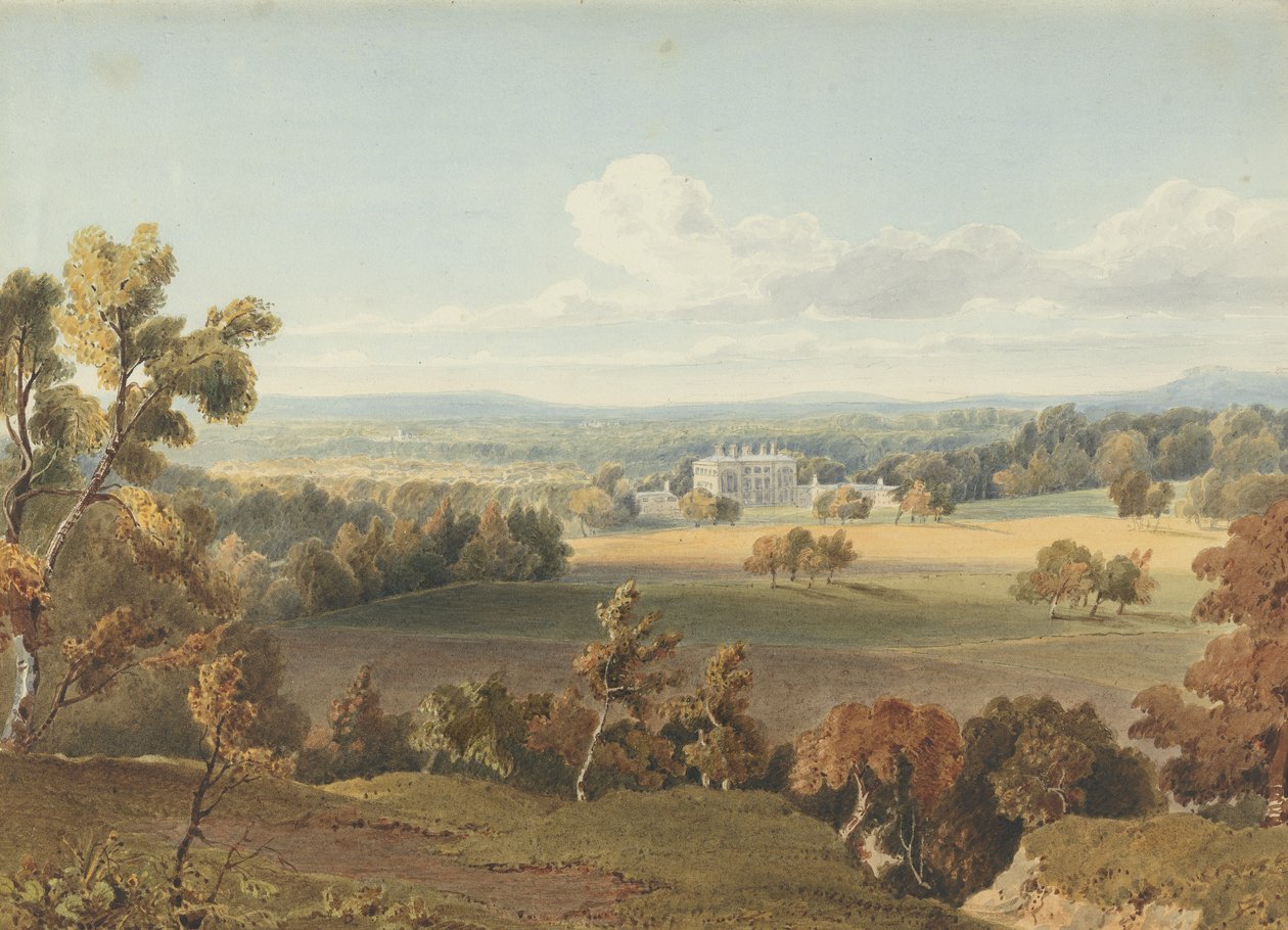 Erlestoke Hus og Park af Unknown artist