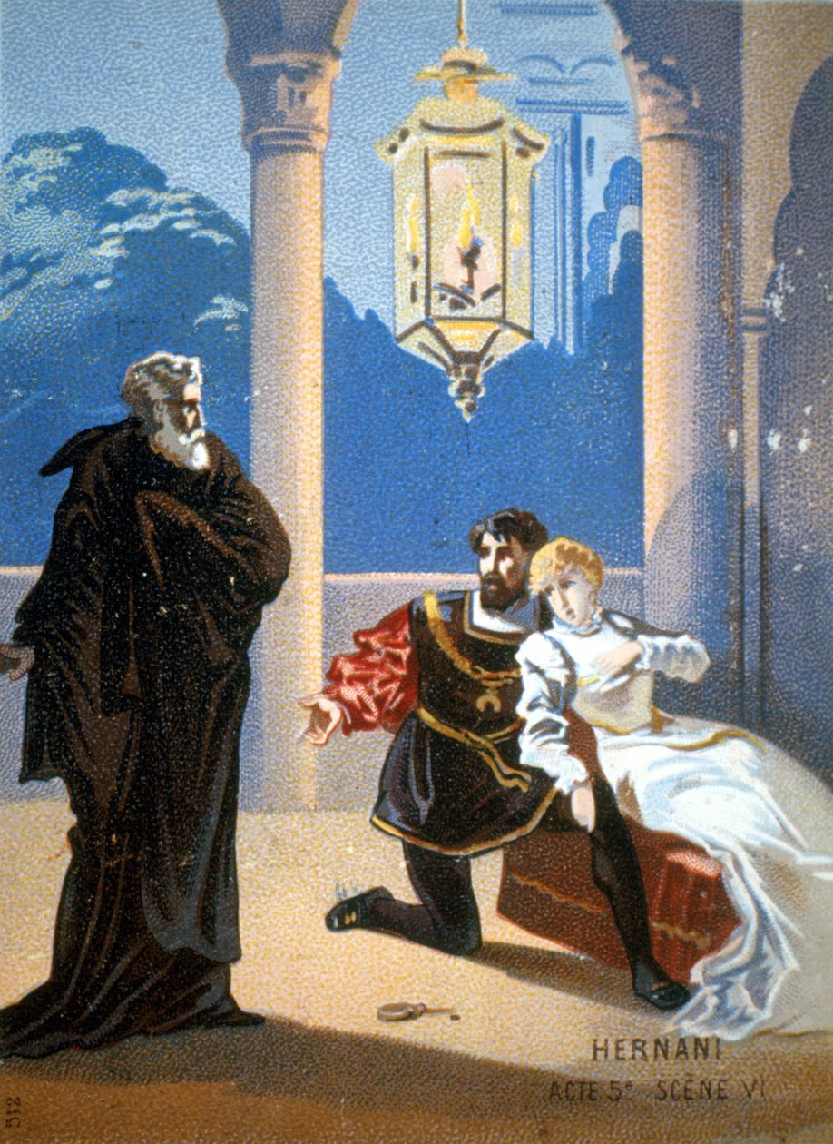 Ernani de Giuseppe Verdi, 5. akt, scene 6. af Unknown artist