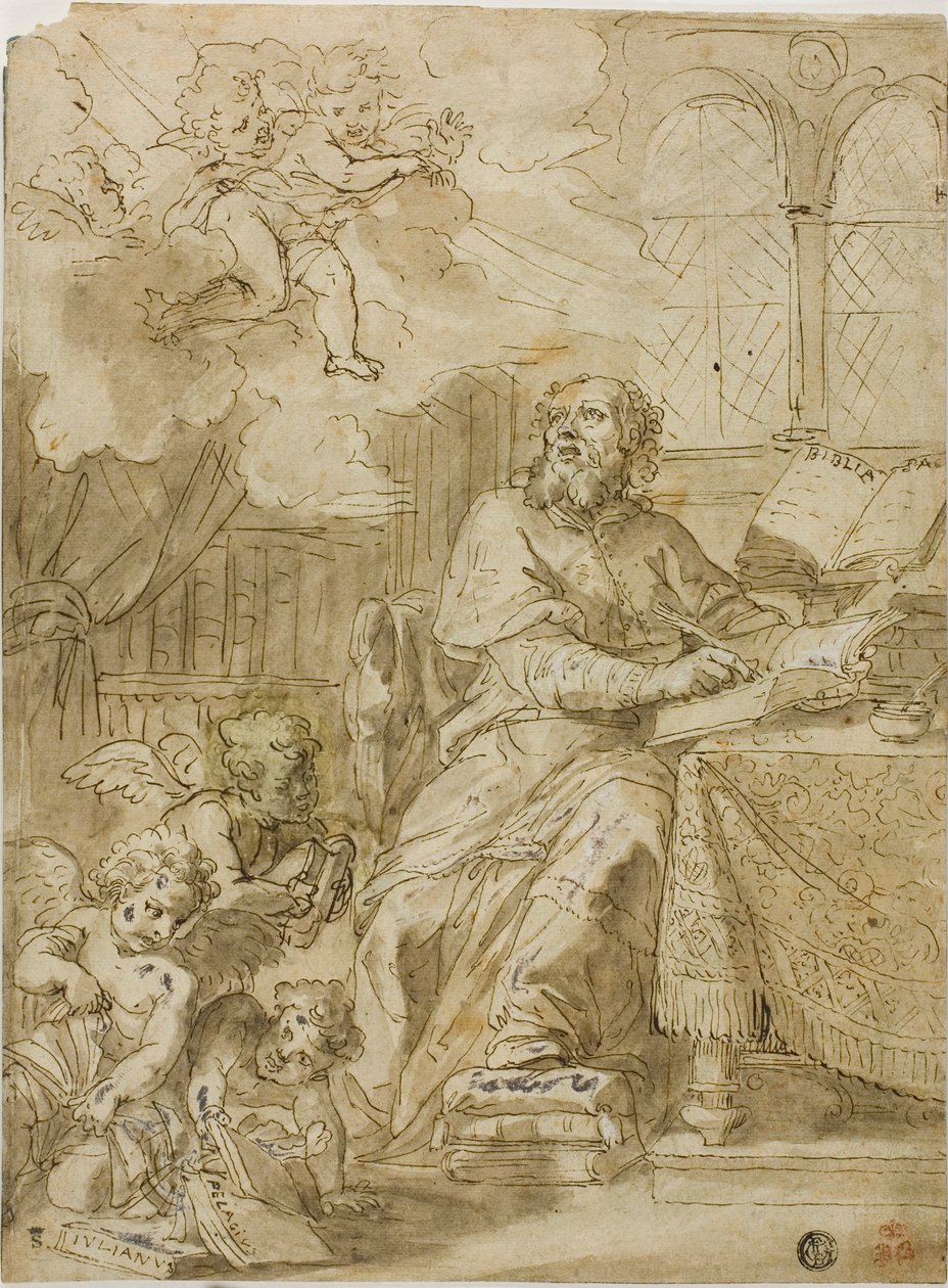 Kirkens fader skriver i sit studium af Unknown artist
