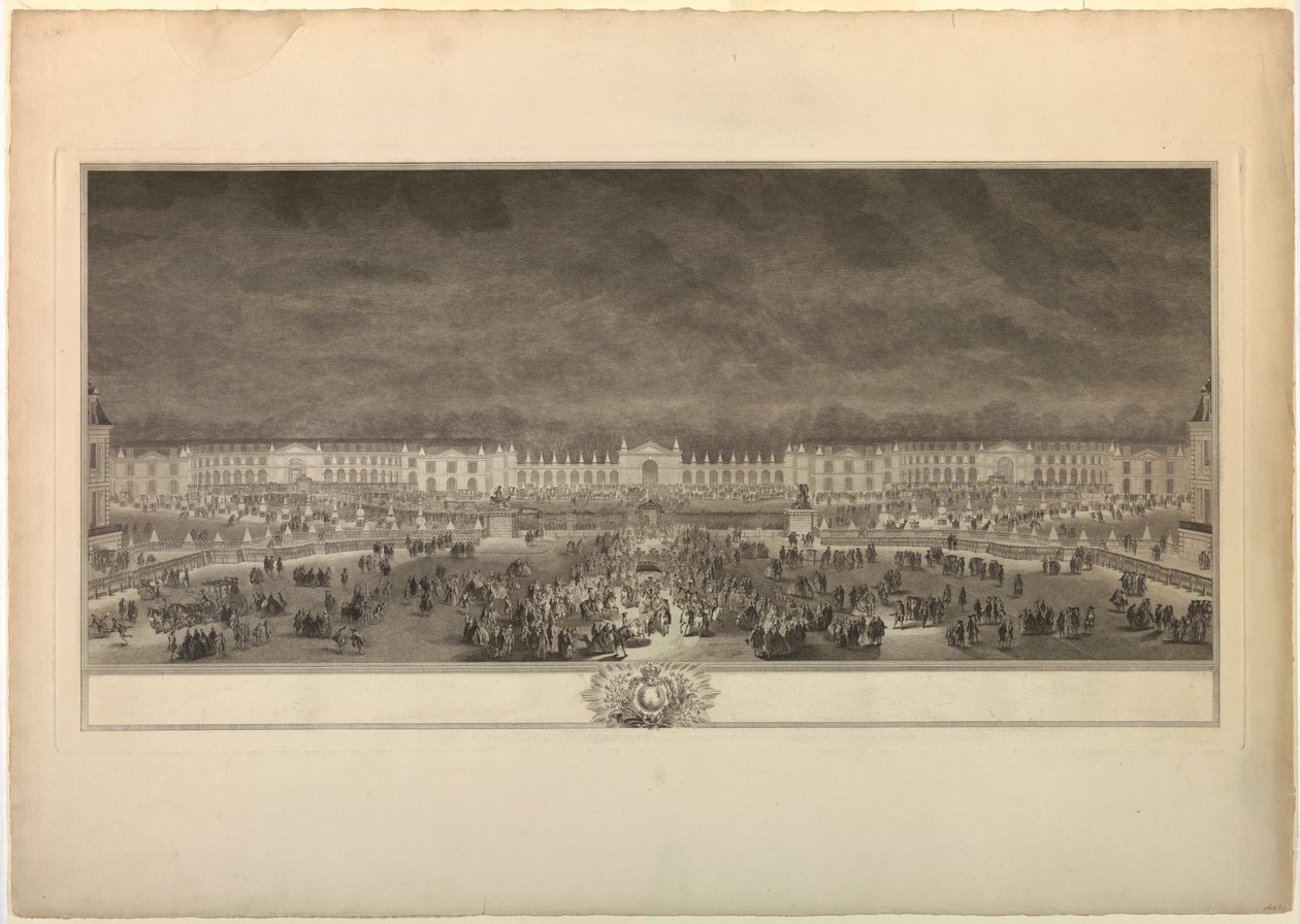 Festival til ære for Louis XV af Frankrig af Unknown artist