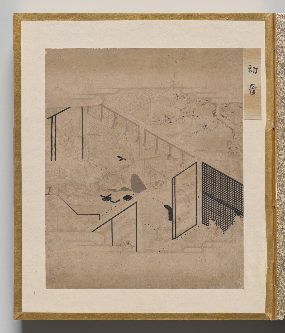 First Warbler fra Album of Illustrations for Tale of Genji af Unknown artist
