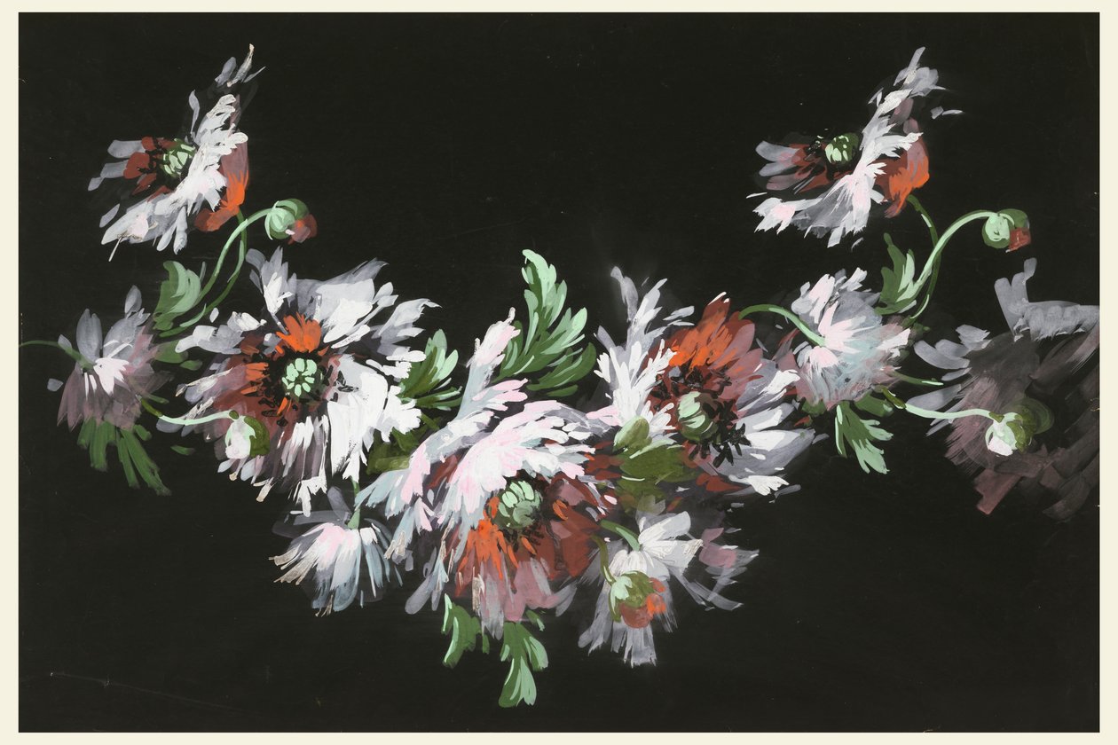 Blomsterarrangement af Unknown artist