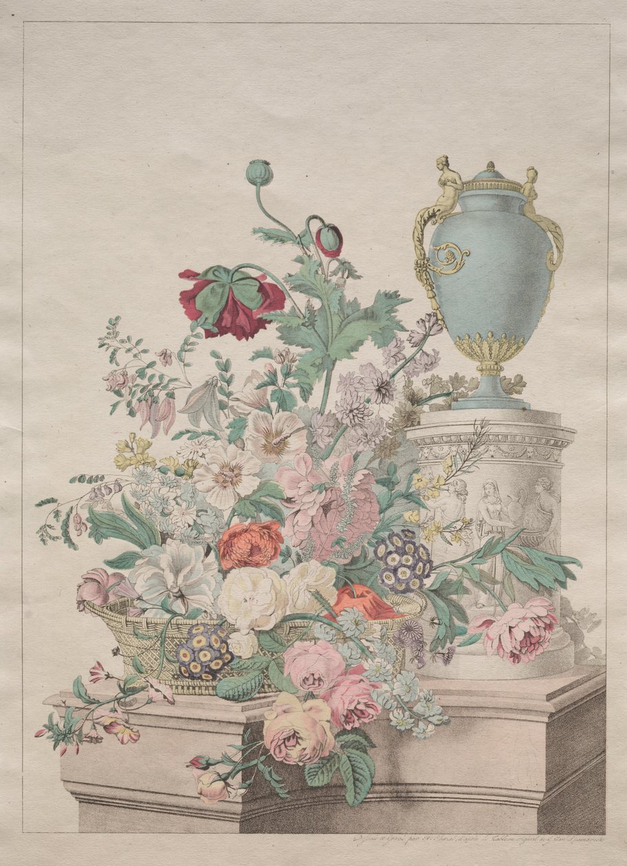 Malerisk Flora eller Samling af Frugter og Blomster af Unknown artist