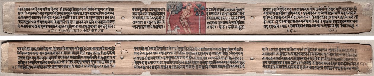 Folio 115, fra en Gandavyuha-sutra (Skriften om den Højeste Array) af Unknown artist