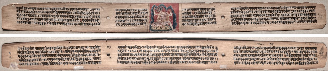Folio 22, fra en Gandavyuha-sutra (Skriften om den Højeste Array) af Unknown artist