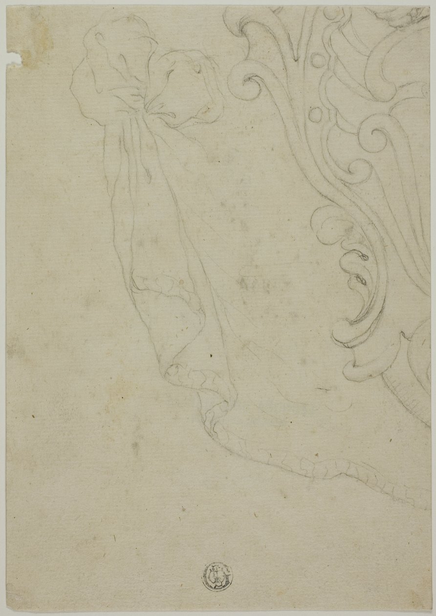 Fragment af Scroll Ornament af Unknown artist