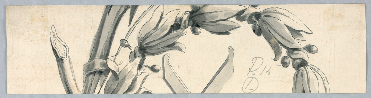 Fragment af en krans med monografi af Kristus af Unknown artist
