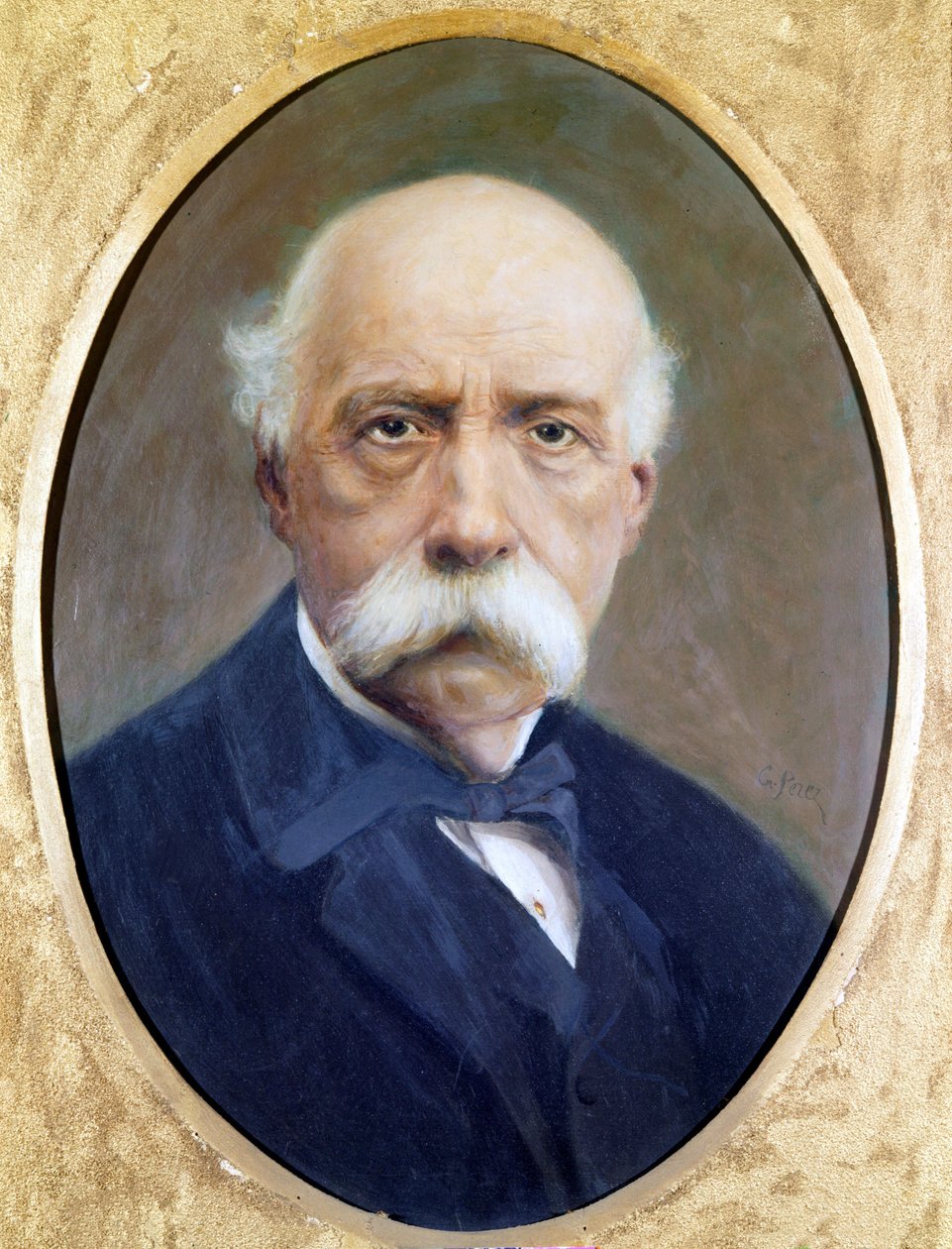 Francesco Crispi (1819 - 1901), italiensk politiker. Maleri af G. Perez. Musee du Risorgimento i Rom. af Unknown artist