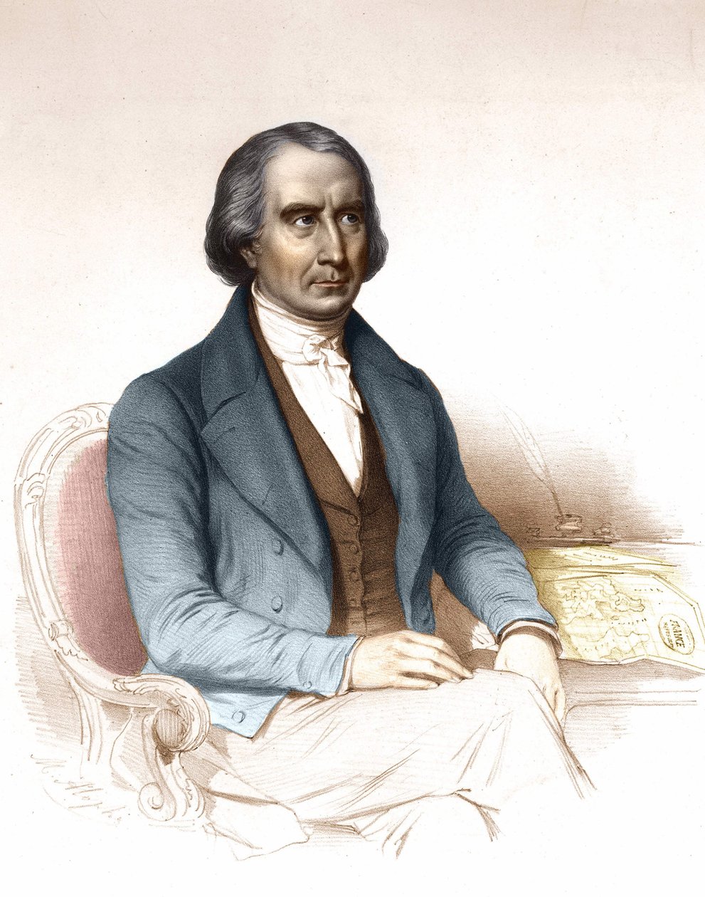 François Arago (1786-1853), fransk astronom, fysiker og politiker. af Unknown artist