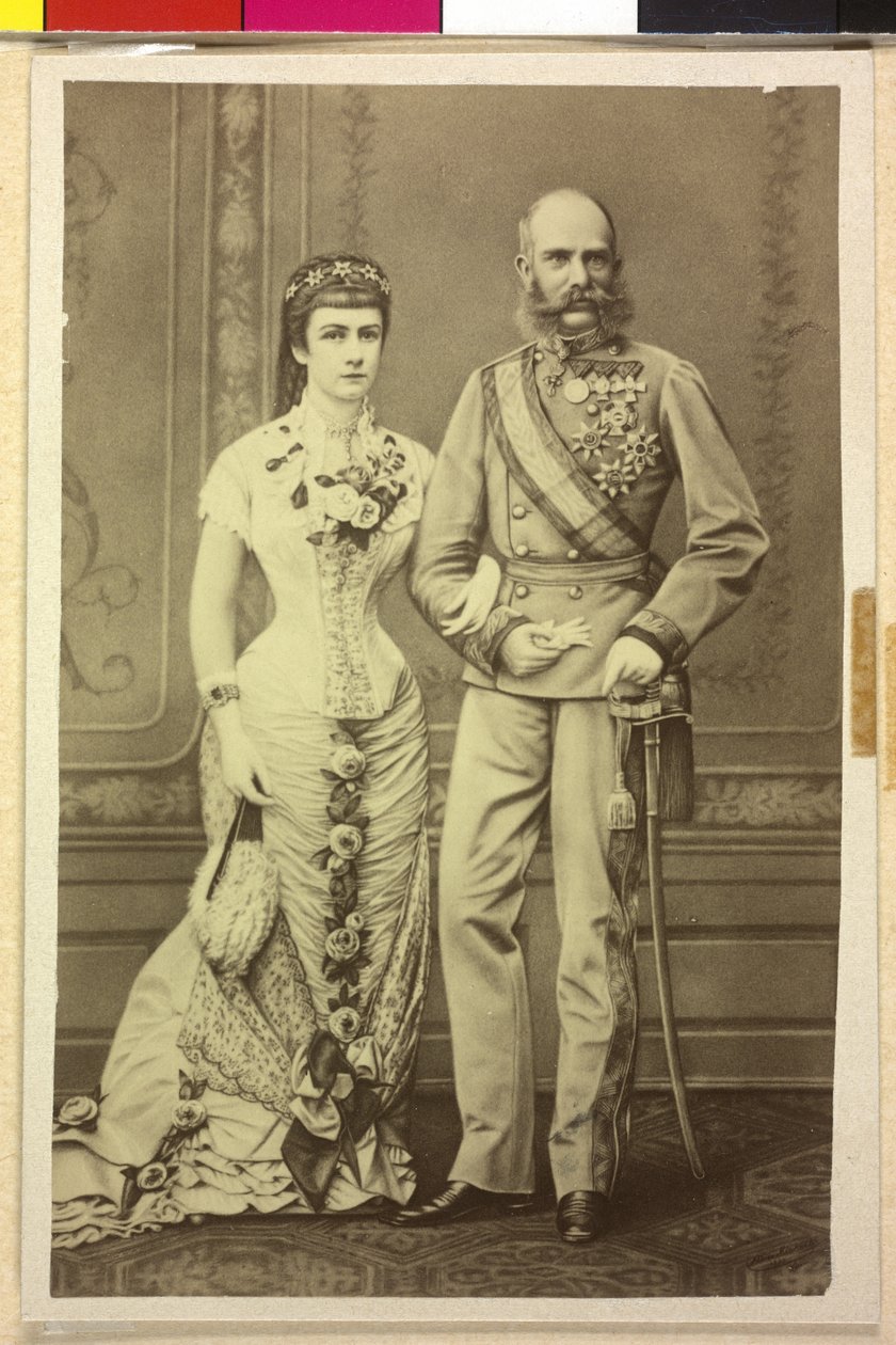 Franz Joseph I og Elisabeth af Østrig af Unknown artist