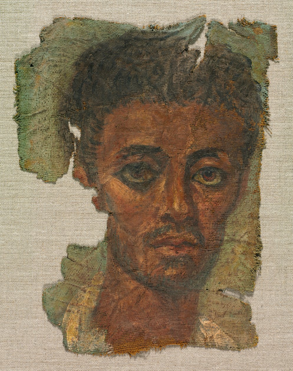 Begravelsesportræt af en mand af Unknown artist