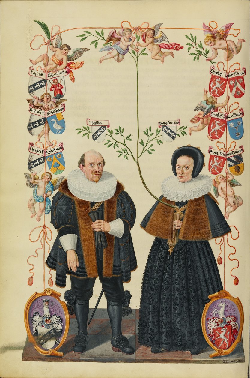 Slægtsforskning af Derrer-familien af Unknown artist