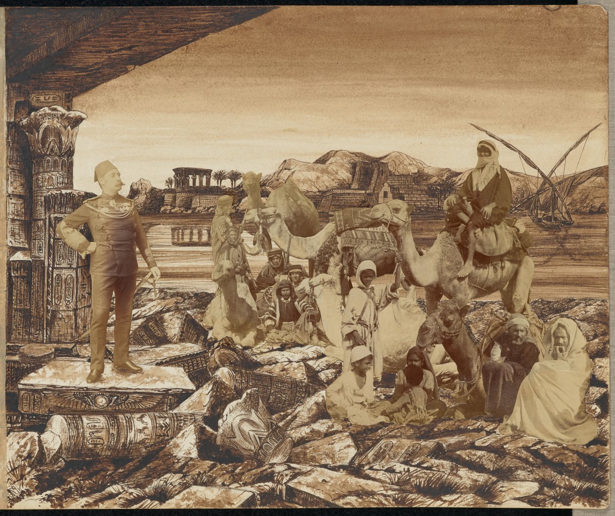 General "Chinese" Gordon, myrdet af Mahdiens tilhængere i Khartoum af Unknown artist