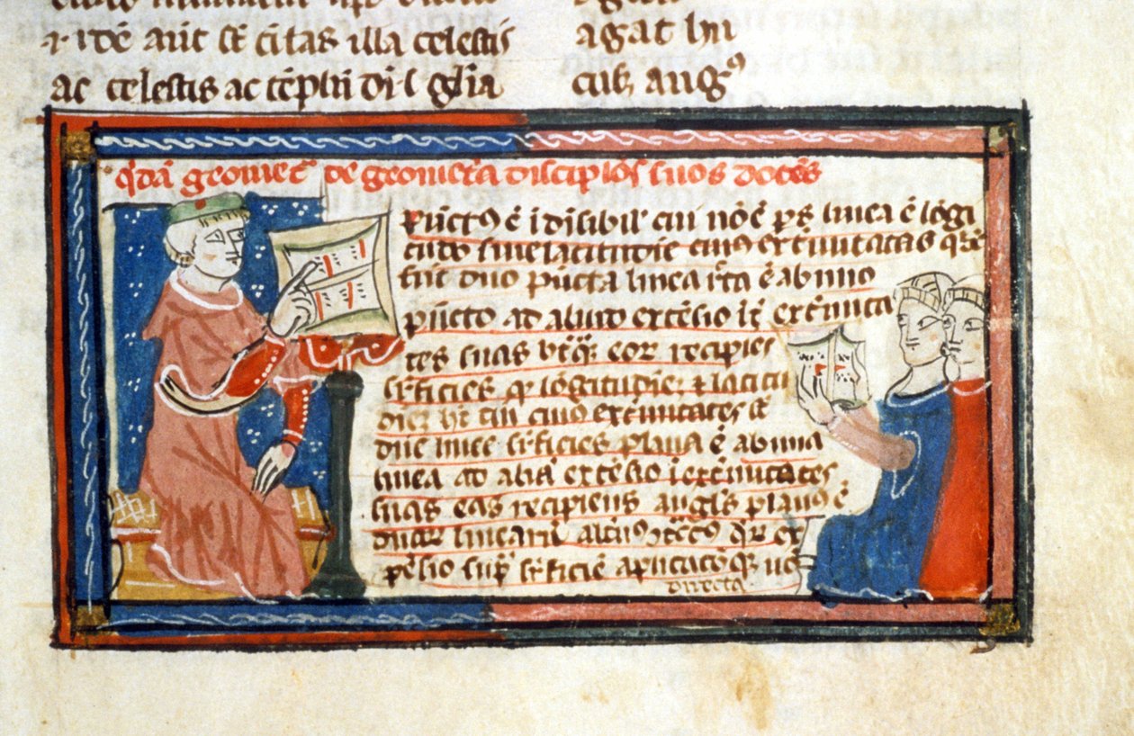 Geometerløb - Middelalderens Illuminure (ref.418 af Unknown artist