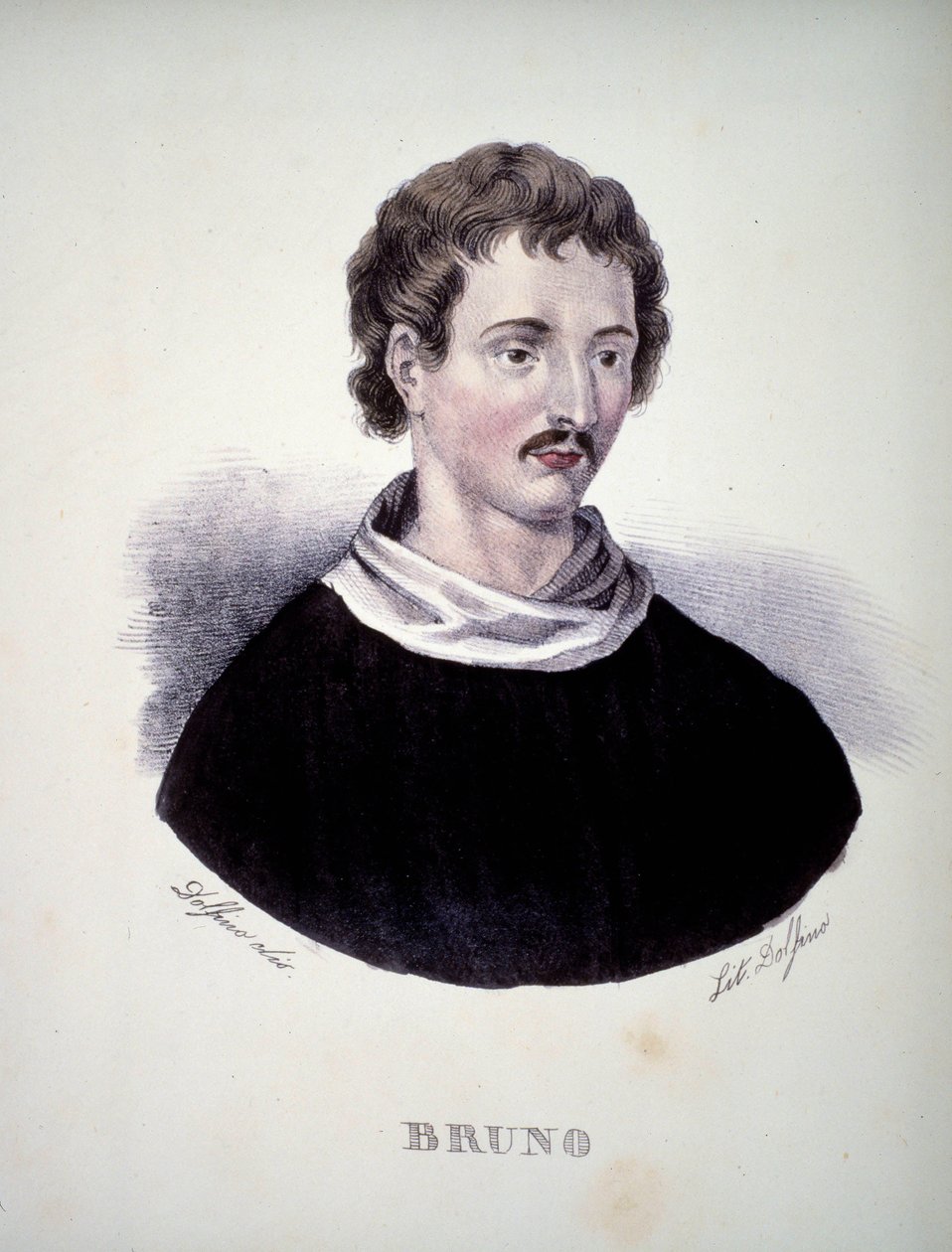 Giordano Bruno (1548 - 1600), italiensk filosof af Unknown artist