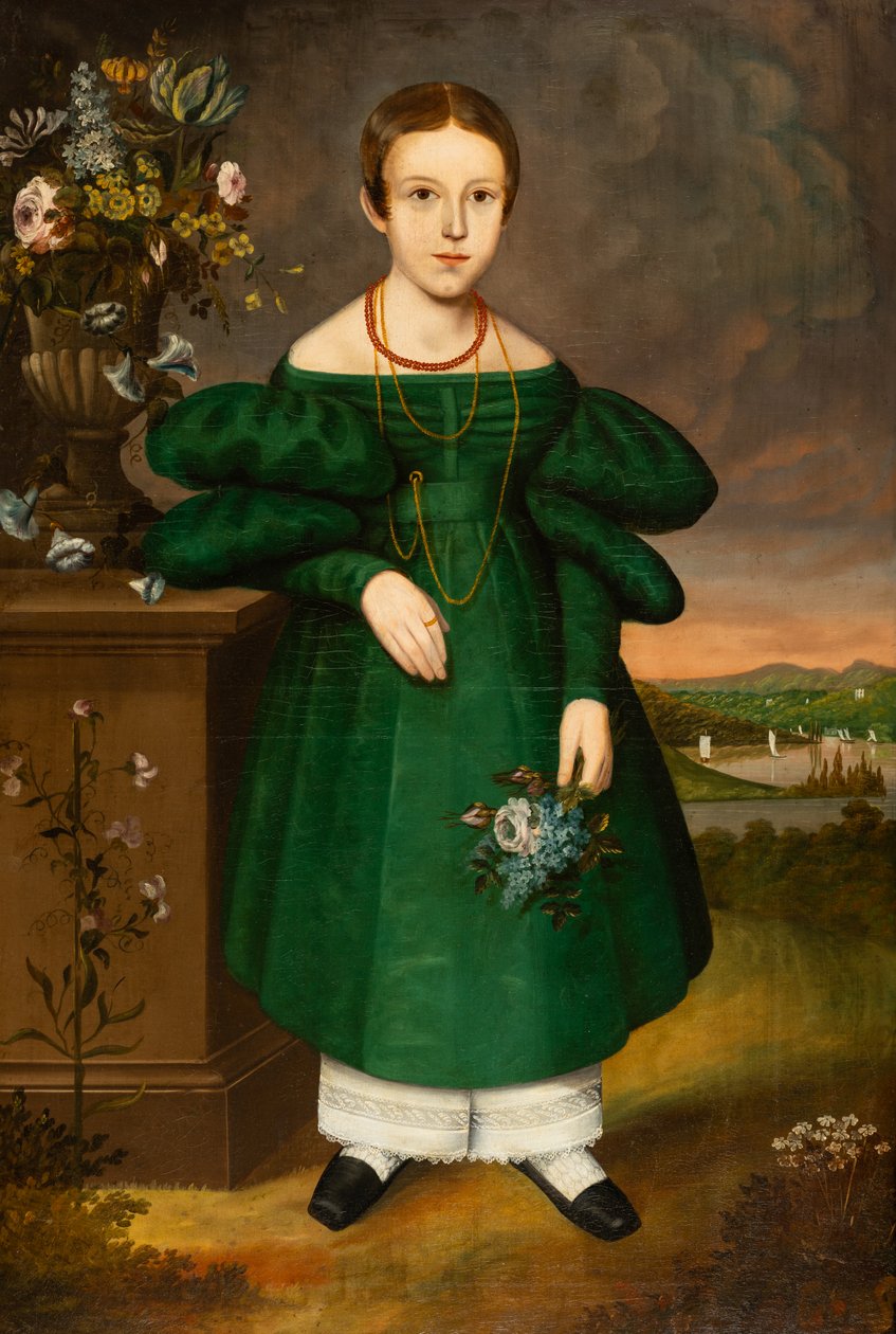 Pige i grønt af Unknown artist