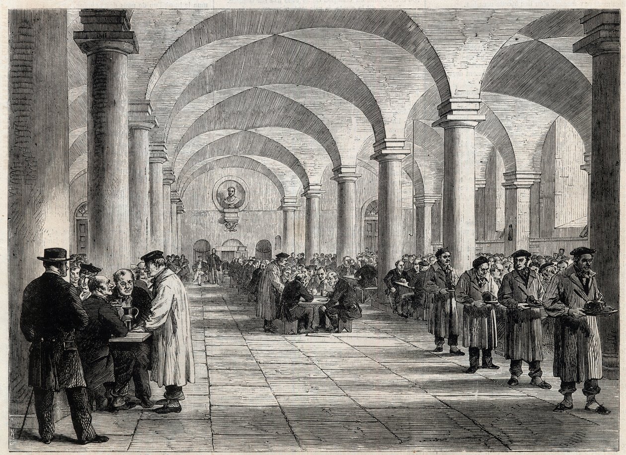Greenwich Hospital - The West Dining Room - Greenwich Navy Hospital - West Dining Room af Unknown artist