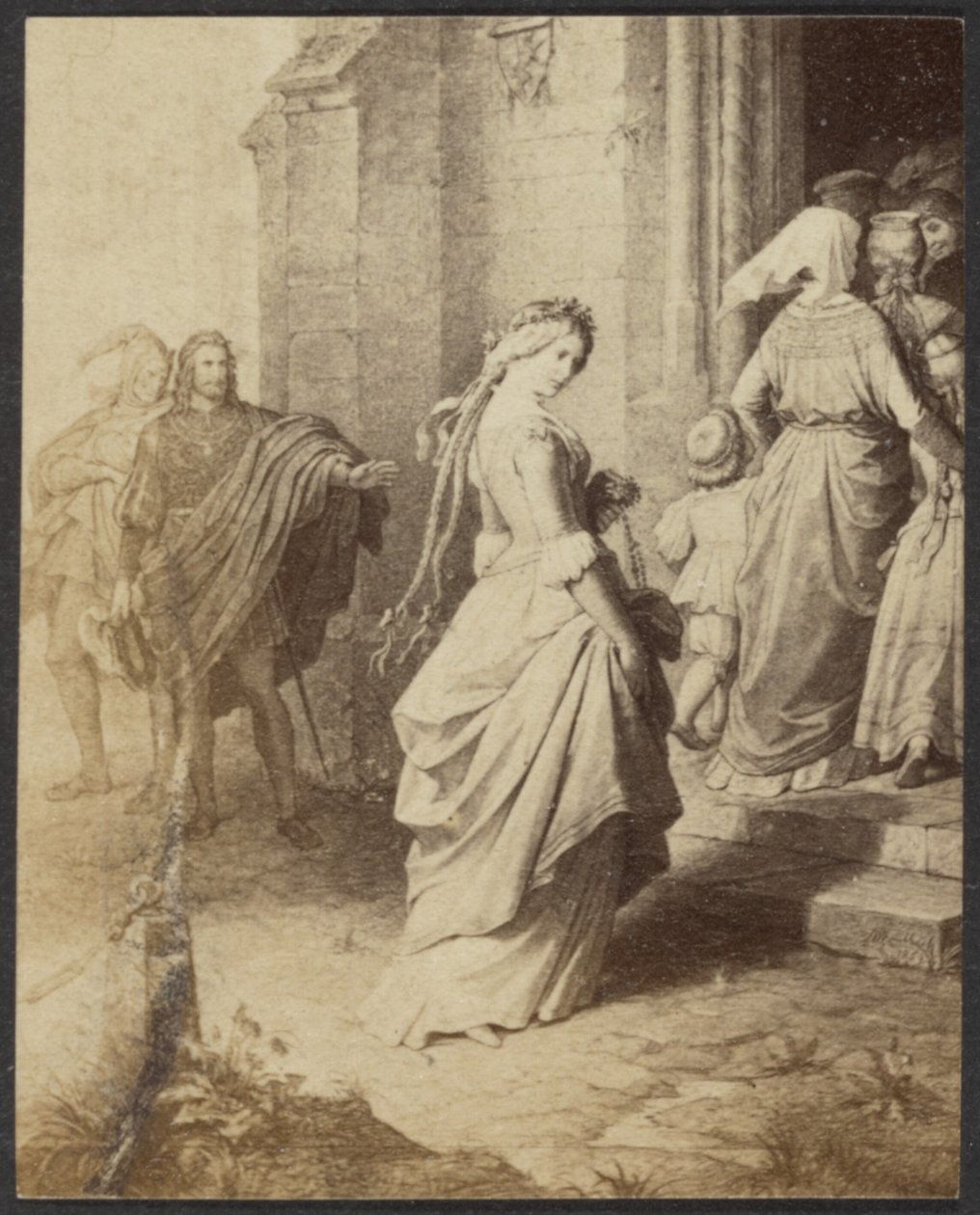 Gretchen (Faust) af W.V. Kaulbach af Unknown artist