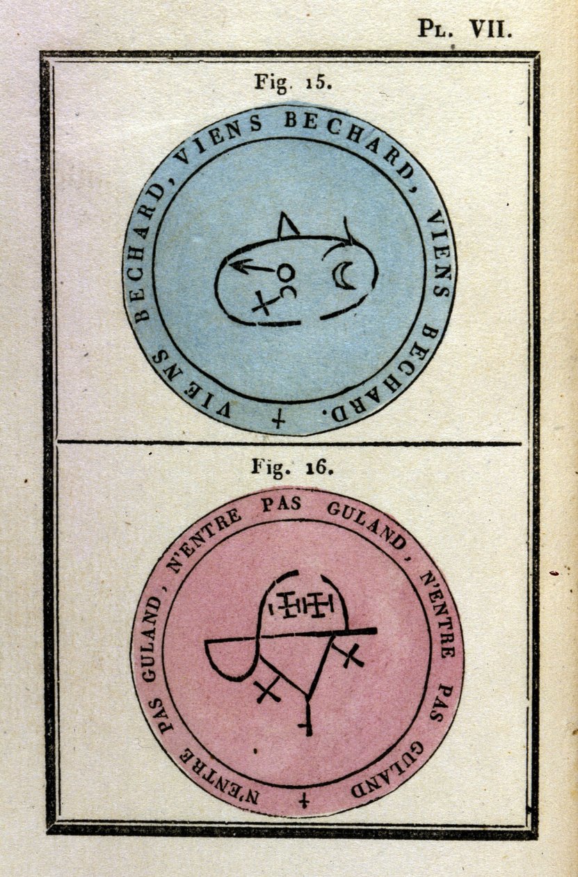 Grimoire af pave Honorius plejede at tilkalde dæmoner. Ed. af 1760. af Unknown artist