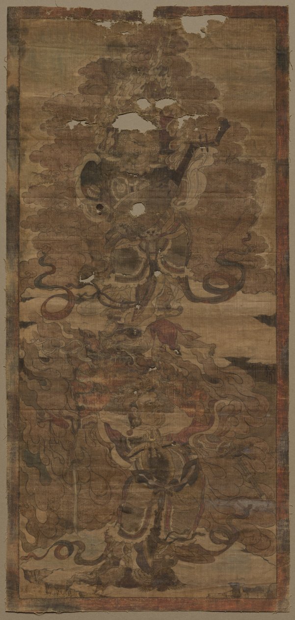Guardian Kings: Dhritarashtra og Virupaksha af Unknown artist