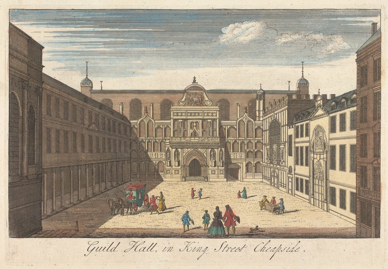 Guild Hall i King Street, Cheapside af Unknown artist