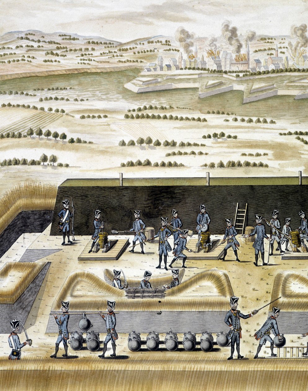 Gunners at work - i "Artillery Treaty"", af François Lingier, Strasbourg af Unknown artist